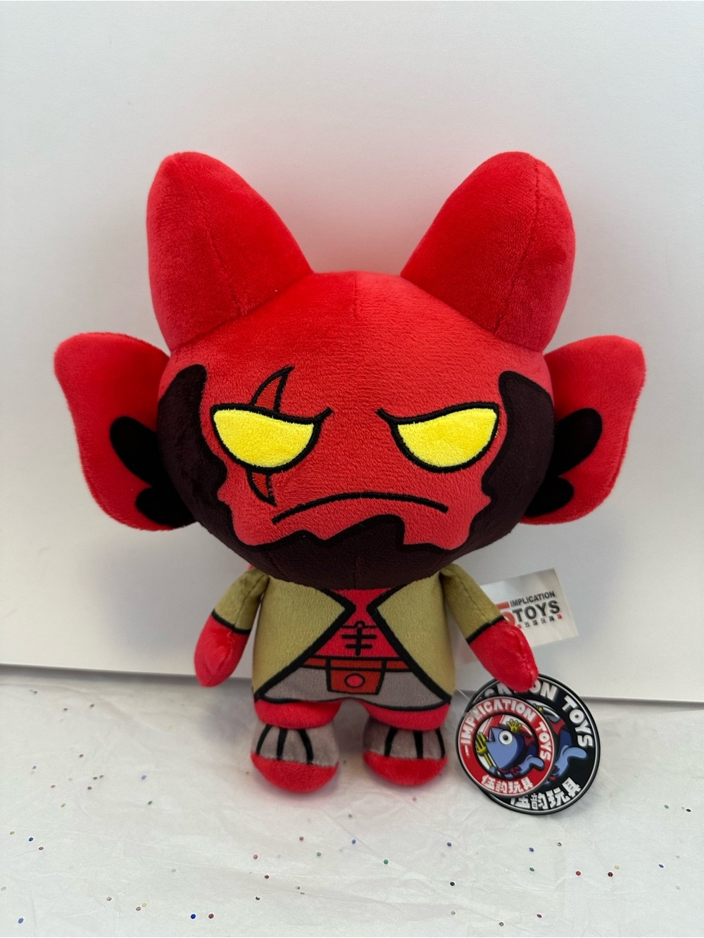 Red Demon Unnamed Plush Figure by Implication Toys NWT